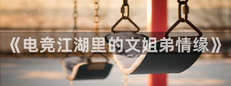 ky电竞馆：《电竞江湖里的文姐弟情缘》